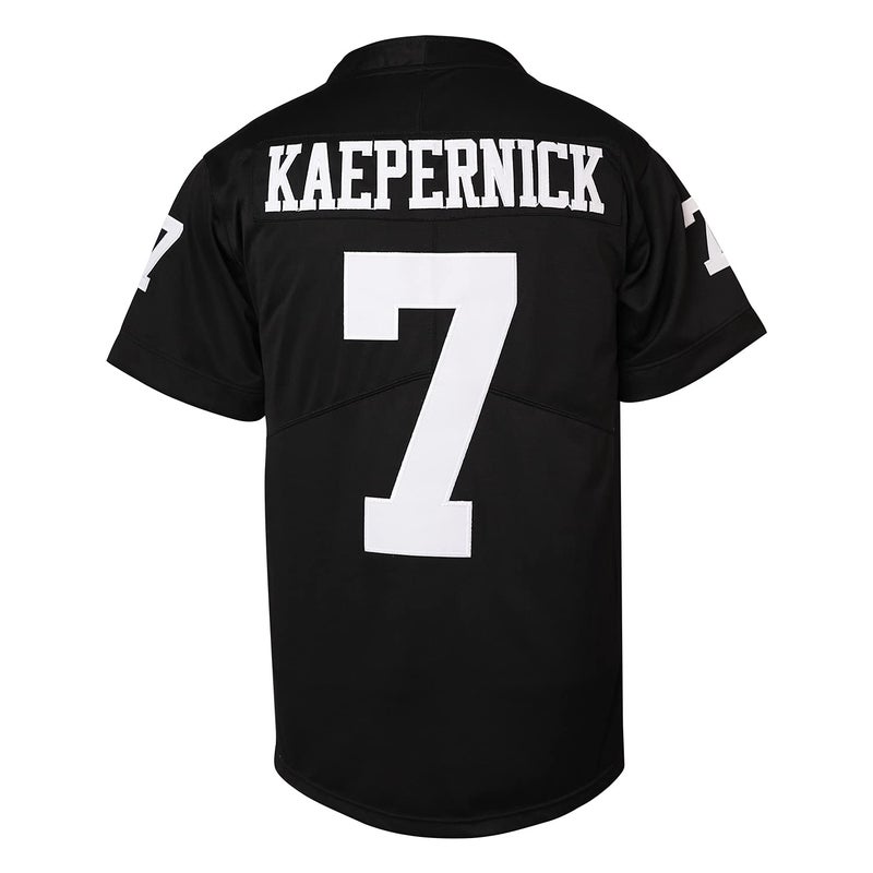 MESOSPERO ImWithKap 7 Colin Kaepernick IM with KAP All Stitched Movie Football Jersey Black S-XXXL (Black, XXX-Large) - Image 3
